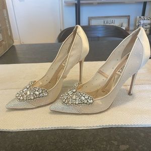 WORN TWICE Badgley Mishka Crystal Pumps